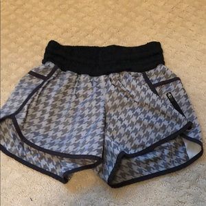 Gray Houndstooth Lululemon Shorts